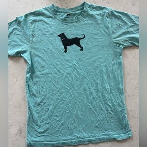 The Black Dog Teal T-Shirt with Black Graphic Girls 10